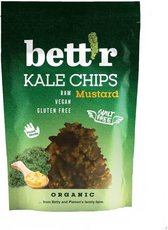 Kerepek kangkung dengan sepotong daripadanya bebas gluten BIO 30 g BETTR