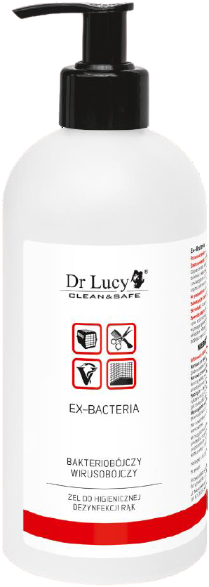 Feuchtigkeitsgel zur Reinigung und Desinfektion der Haut ohne Wasser [Ex-Bakterien] 500 ml - DR LUCY