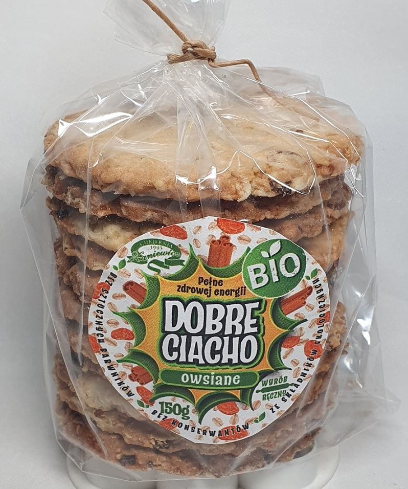 Kek gandum dan oat dengan kismis dan kayu manis BIO 150 g - ZANIEWICZ Süßwaren