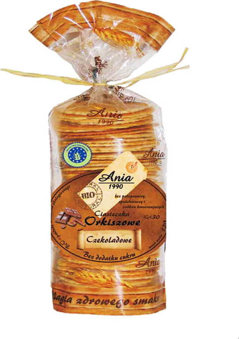 Biscuits chocolat épeautre sans sucre BIO 120 g ANIA BIO