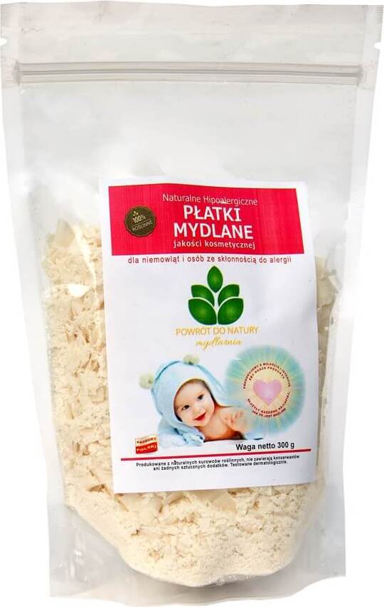 Copos de jabón natural, hipoalergénico, calidad cosmética para bebés y alérgicos 300g SOAPHARN BACK TO NATURE