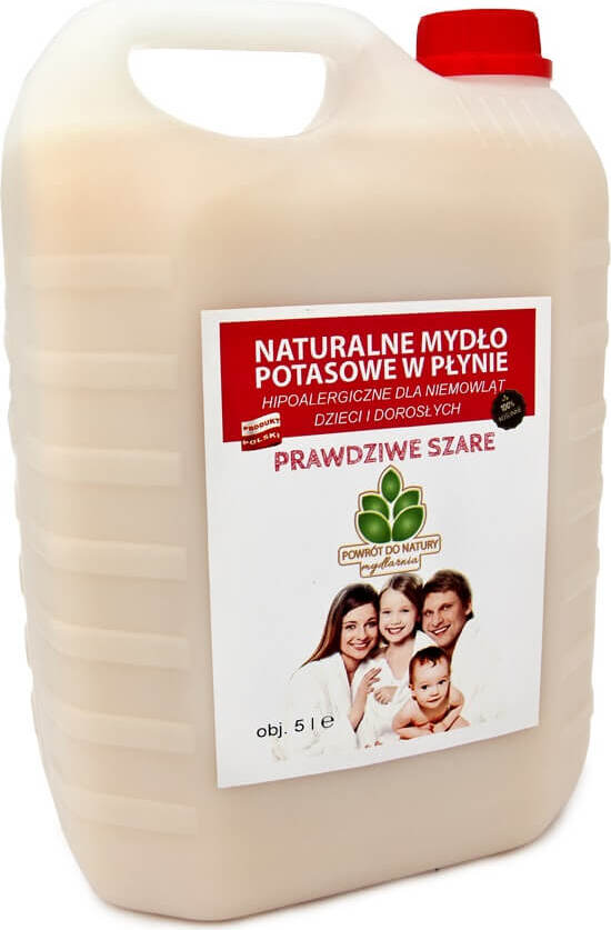 Pravé šedé hypoalergenní draselné mýdlo pro kojence, děti a dospělé v tekuté formě 5l SOAPHOUSE RETURN TO NATURE