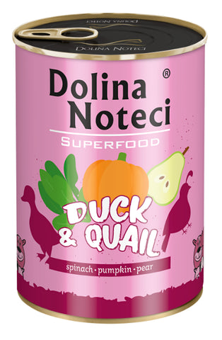 SUPERFOOD Ente mit Wachtel 400g - DOLINA NOTECI