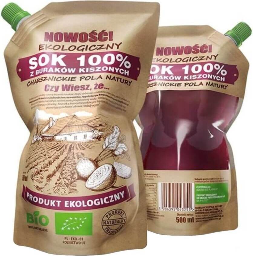 Eingelegter Rote-Bete-Saft 100% BIO 500 ml CHARSZNICE NATURE FIELDS