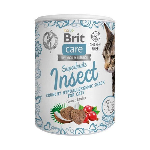 CARE Cat Snack Superfruits Insekt 100g - BRIT