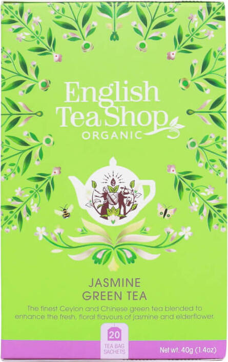 Zelený jasmínový čaj 20x2g BIO 40 g ENGLISH TEA SHOP