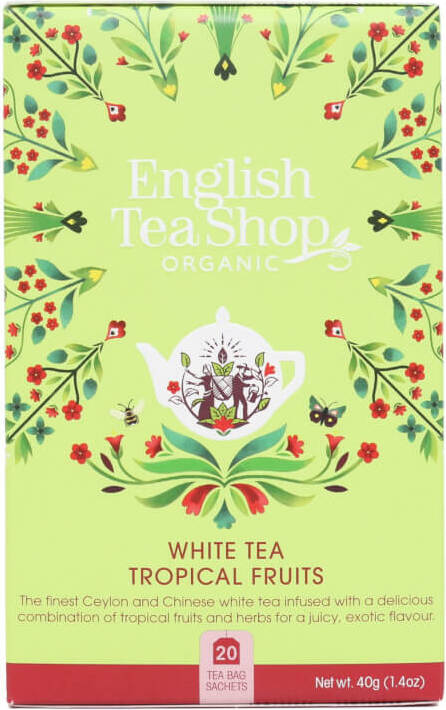 Bílý čaj tropické ovoce 20x2 g BIO 40 g ENGLISH TEA SHOP