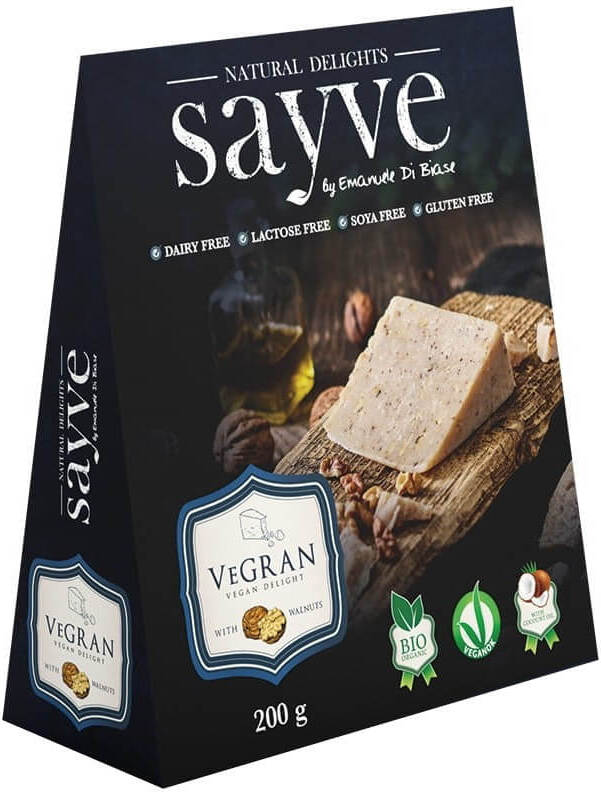Vegansk produkt med kikärtor och valnötter laktosfri glutenfri EKO 200 g - SAYVE