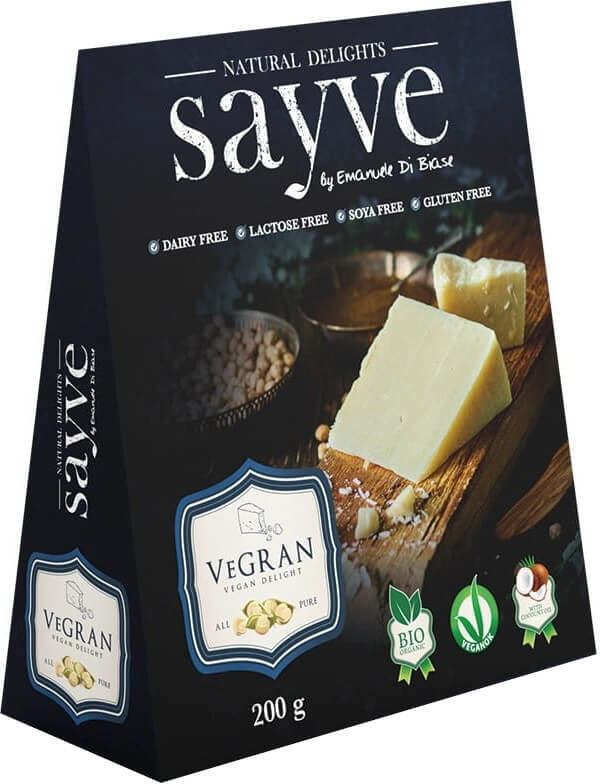 Produto vegano com grão-de-bico, sem lactose, sem glúten, orgânico 200 g - SAYVE