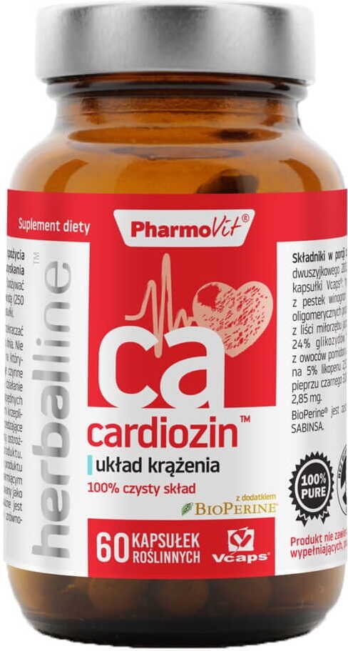 Cardiozin mit Zusatz von Bioperin 60 Kapseln vcaps PHARMOVIT HERBALLINE