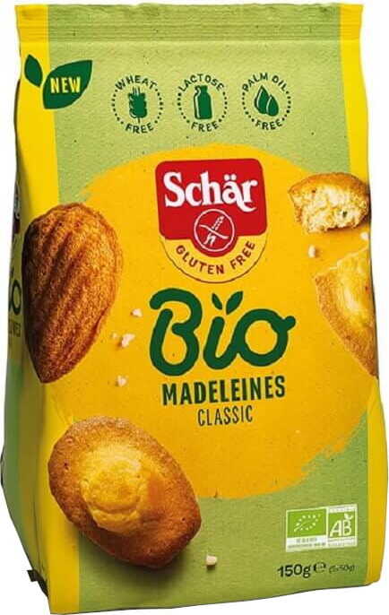 Madeleines clásicas cupcakes sin gluten BIO 150 g SCHÄR