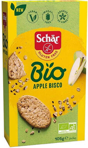 Apfelbisco - Plätzchen mit Hafer und Apfel glutenfrei BIO 105 g SCHÄR