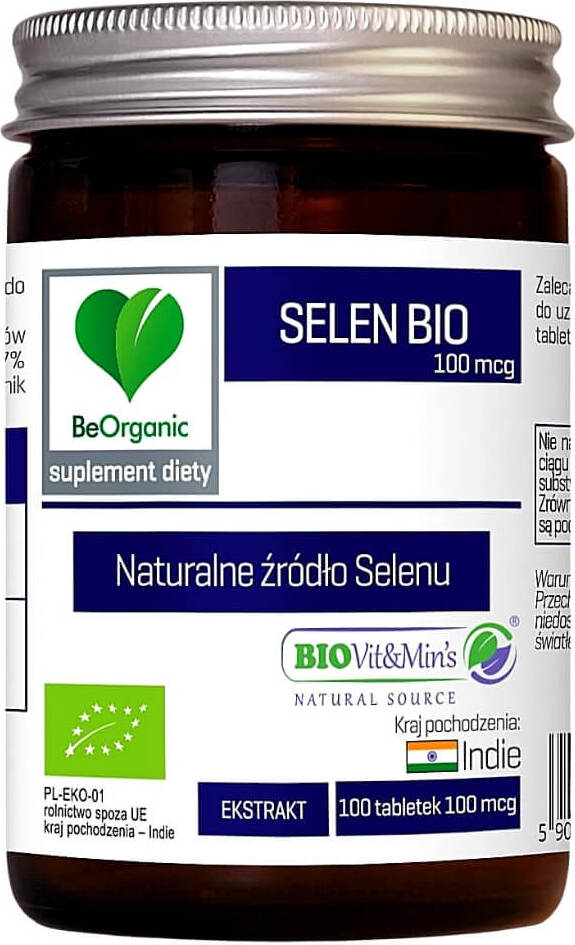 Selenextrakt BIO 100 tabletter (100 mcg) - BE ORGANIC