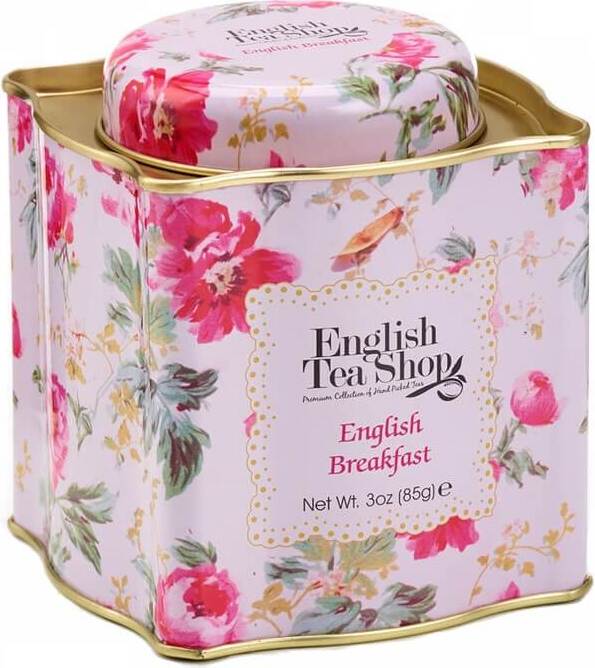Anglický snídaňový čaj, servírovaný v dekorativní dóze BIO 85 g ENGLISH TEA SHOP