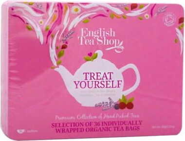 Sada čajů k vlastní přípravě v dekorativní dóze BIO 60 g ENGLISH TEA SHOP
