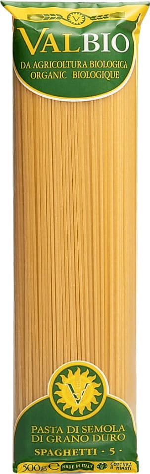 Pasta (manna) BIO Spaghetti 500 g - VALBIO