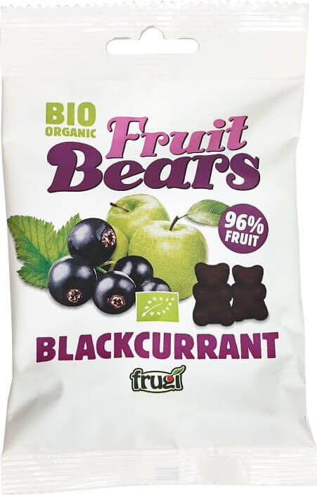 Gumíkové medvídci (Teddy medvídci) Jablko - černý rybíz bez lepku BIO 50 g - HOUSE OF DENMARK