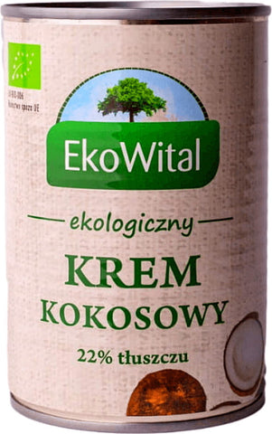 Kokoscreme 22% Fett BIO 400 ml EKOWITAL