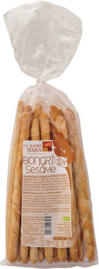 Grissini sticks with sesame organic 150 g - LA BUONA TERRA