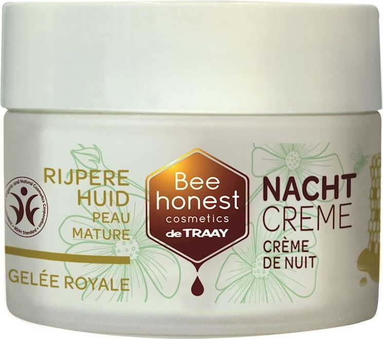 Nattecreme med Gelée Royale, moden hud øko 50 ml - BEE HONEST
