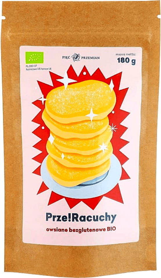 BIO ส่วนผสมแพนเค้กข้าวโอ๊ตปลอดกลูเตน 180 กรัม - FÜNF ÄNDERUNGEN