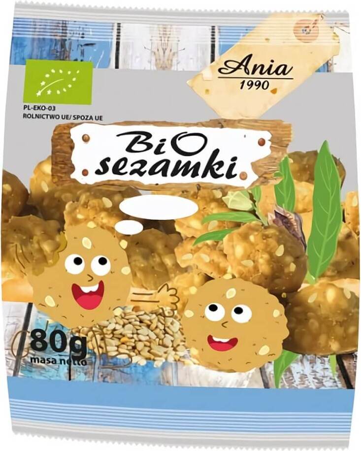 Kakor med sesamfrön EKO 80 g - BIO ANIA