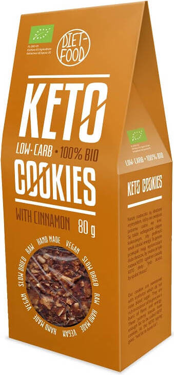 Biscuits Keto à la cannelle BIO 80 g DIET FOOD