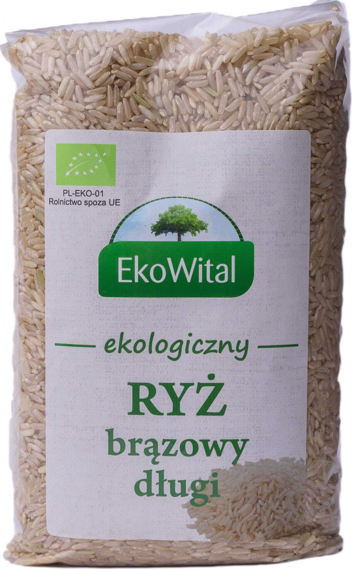 Langer brauner Reis BIO 1 kg ECVITAL