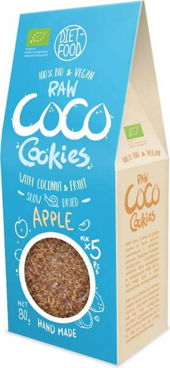 Κουλουράκια καρύδας με μήλο BIO 80 g DIÄT FOOD