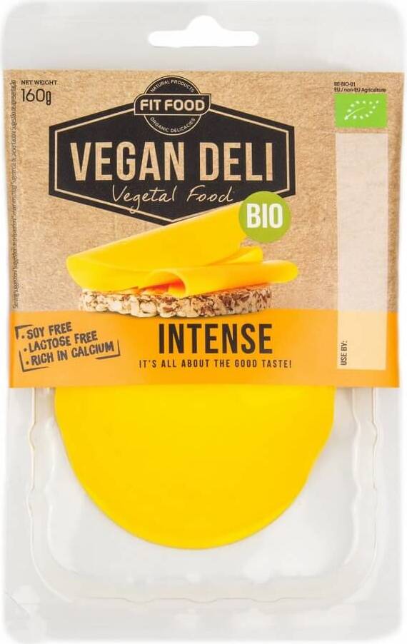 Alternativa vegana al formaggio Cheddar a fette BIO 160 g VEGAN DELI