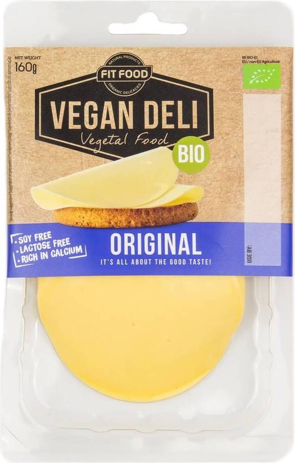 Veganská alternativa k sýrovým plátkům BIO 160 g VEGAN DELI