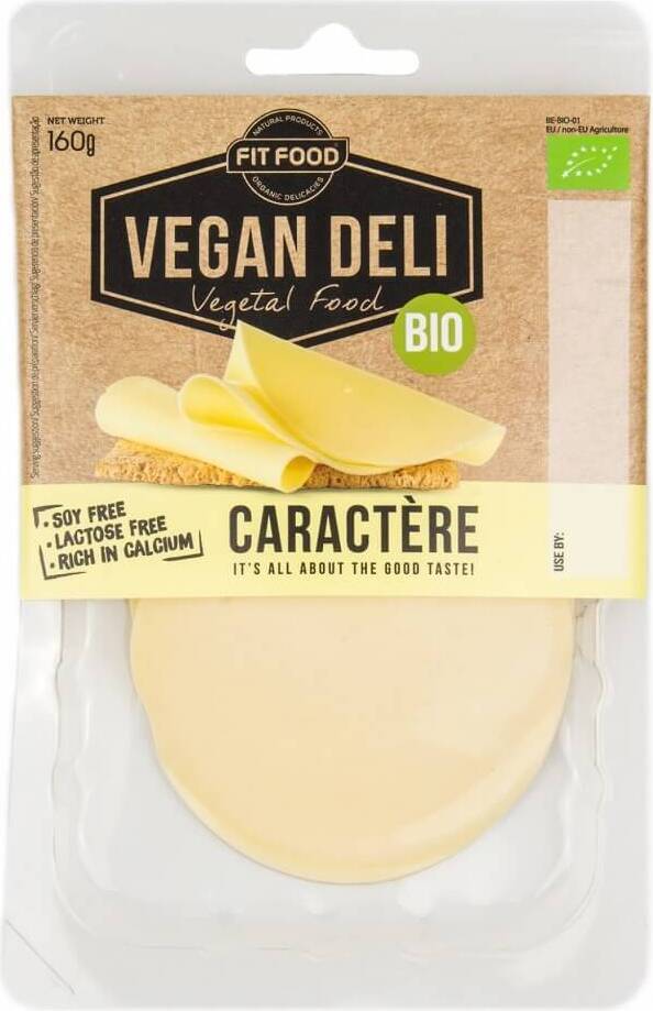 Veganská alternativa kozího sýra v plátcích BIO 160 g VEGAN DELI