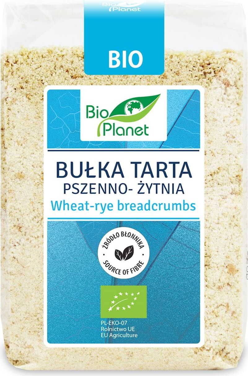 Vụn bánh mì lúa mì và lúa mạch đen hữu cơ 250 g - BIO PLANET