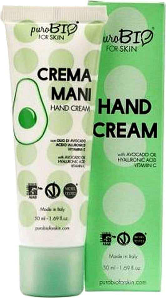 Handcreme mit Avocadoöl, Hyaluronsäure und Vitamin C eco 50 ml - PUROBIO