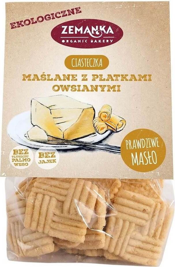 BIO máslové sušenky s ovesnými vločkami 100 g - ZEMANKA