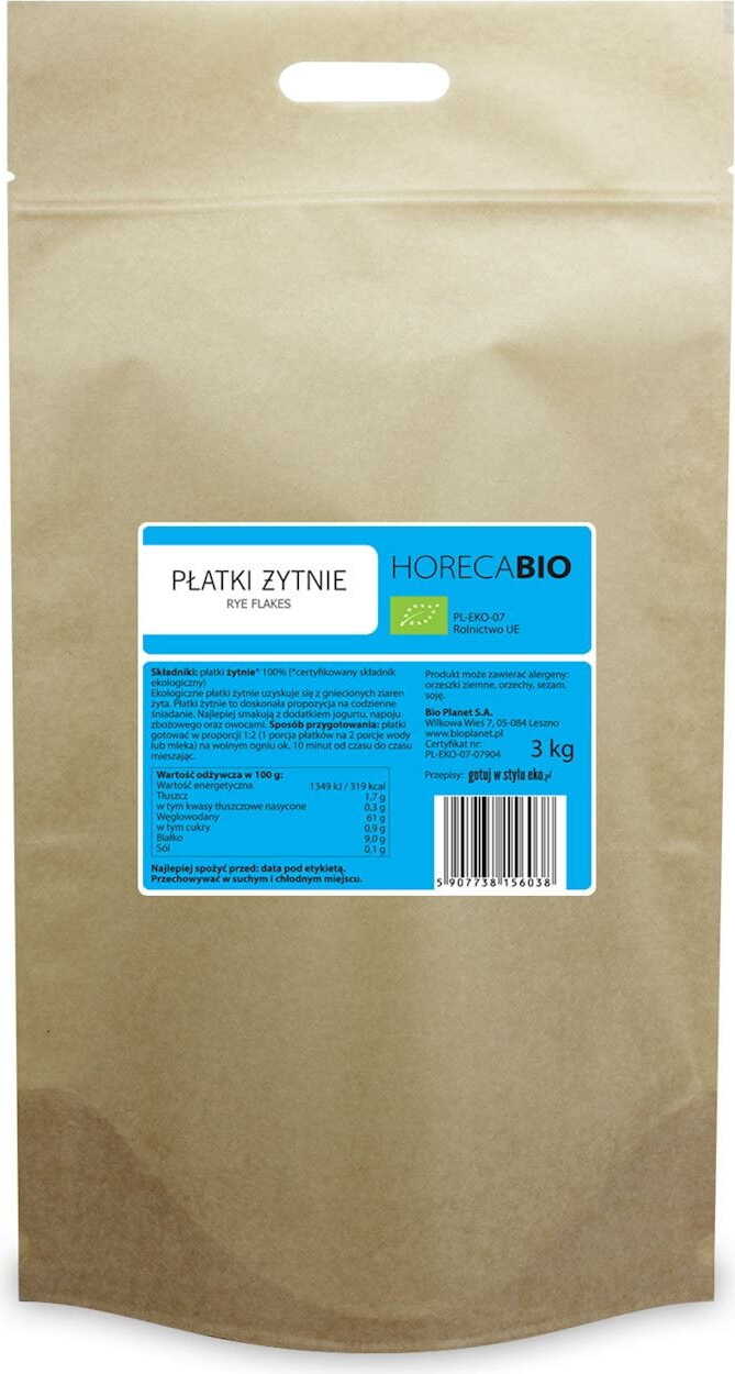 Roggevlokken BIO 3 kg - HORECA