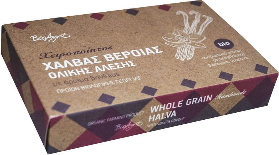 Halva mè vị vani HỮU CƠ 200 g - BIO AGROS