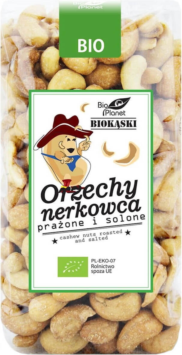 Geröstete und gesalzene Cashewnüsse BIO 350 g - BIO PLANET