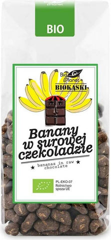 Bananen in Rohschokolade BIO 250 g - BIO PLANET