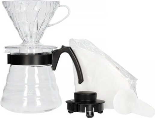V60 Set Seduh Kopi (Tetesan + Server + Filter) - HARIO