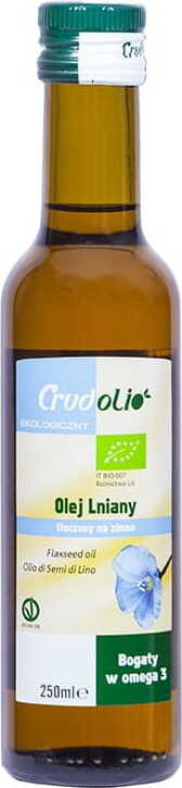 Kallpressad linfröolja BIO 250 ml CRUDOLIO
