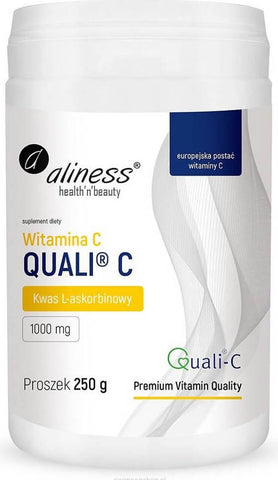 Vitamin C Quali C L Säure - Ascorbic 1000mg Pulver 250g ALINESS