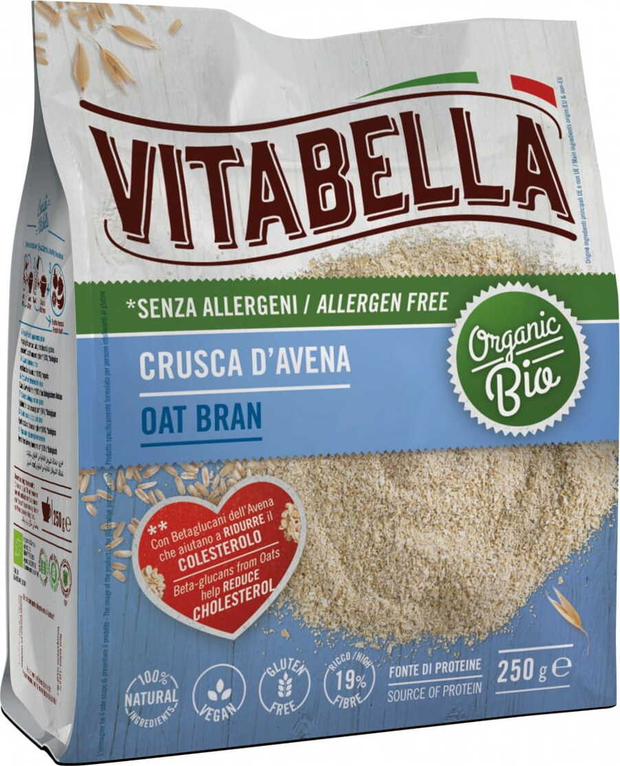 ORGANIC gluten-free oat bran 250 g VITABELLA
