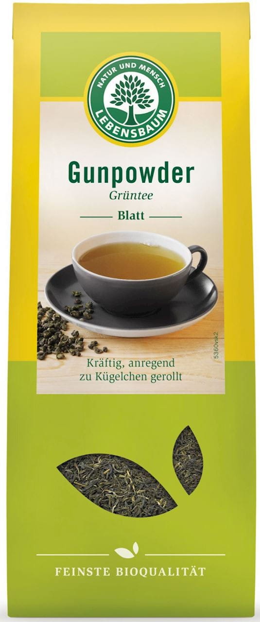 Grüner Schießpulver-Blatttee BIO 100 g - LEBENSBAUM