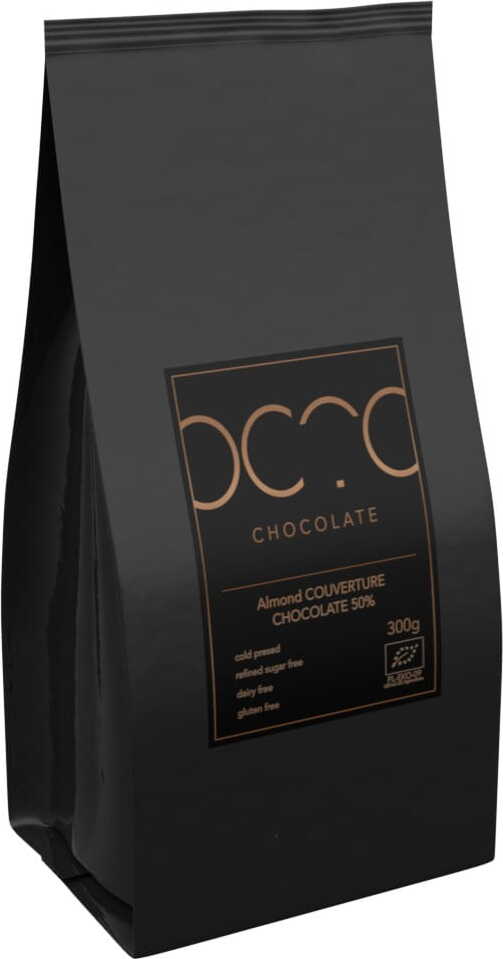 Χωρίς γλουτένη σοκολάτα με αμύγδαλα BIO 1 kg - HORECA (COCOA)
