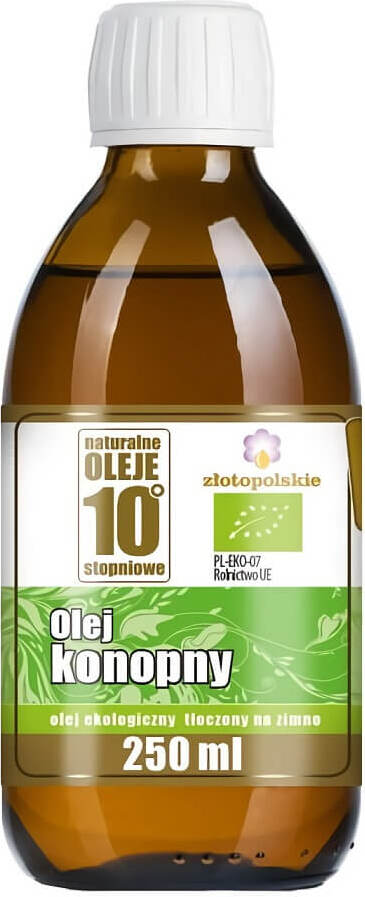 Hidegen sajtolt kenderolaj BIO 250 ml - POLISH GOLD
