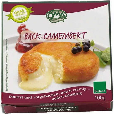 BIO Panierter Camembertkäse (50% Fett in der Trockenmasse) 100 g - OMA