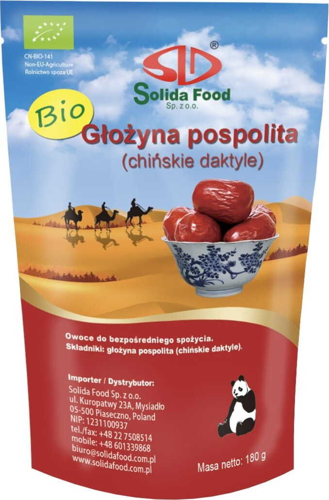 Szárított jujuba BIO 180 g - SOLIDA FOOD