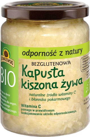 Sauerkraut, nicht pasteurisiert gluten-free BIO 400 g - KOWALEWSKI