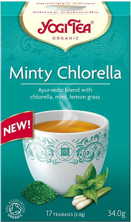 Tè alla menta piperita con Clorella BIO (17 x 2 g) 34 g - YOGI TEE